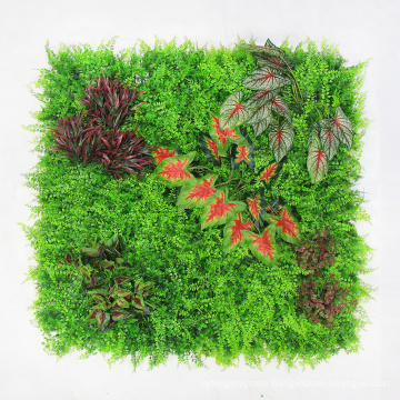 Garden latest design customized artificial green grass wall for decks
